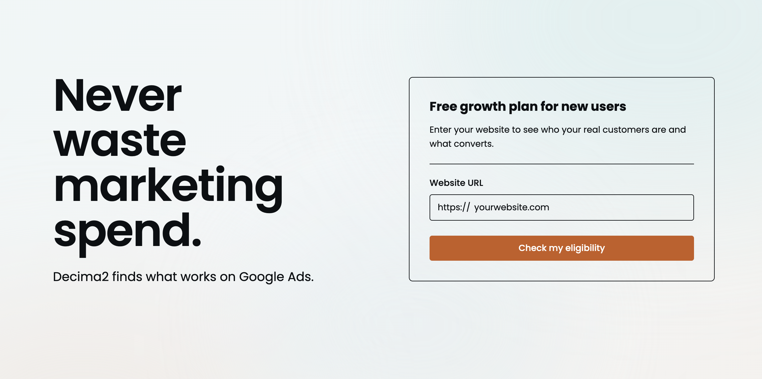 Decima2 - Never Waste Marketing Spend Google Ads Management logo